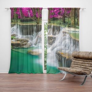 Zatemňovací závěs Vodopády: 2ks 140x250cm