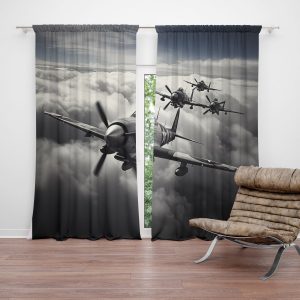 Zatemňovací závěs Stíhací letadla: 2ks 140x250cm