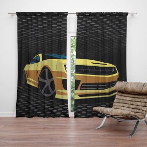 Zatemňovací závěs Chevrolet Camaro Puntíky: 2ks 140x250cm