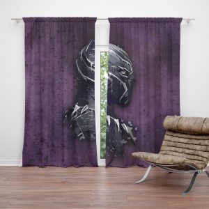 Zatemňovací závěs BLACK PANTHER z profilu Fialový mlhavý: 2ks 140x250cm