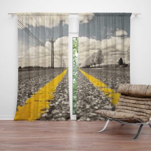 Zatemňovací závěs Cesta: 2ks 140x250cm